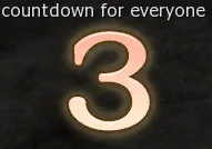 Party check countdown for everyone showing the number 3