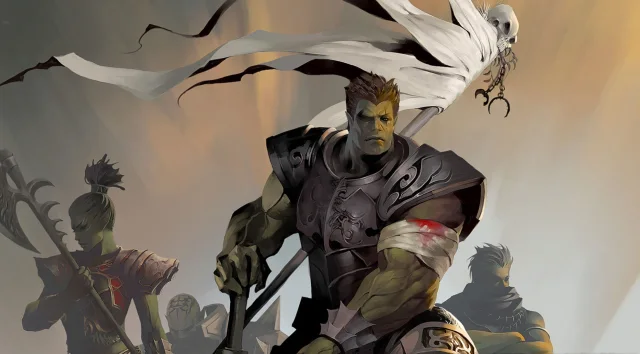 Open Beta Test banner: green orc warriors with axes
